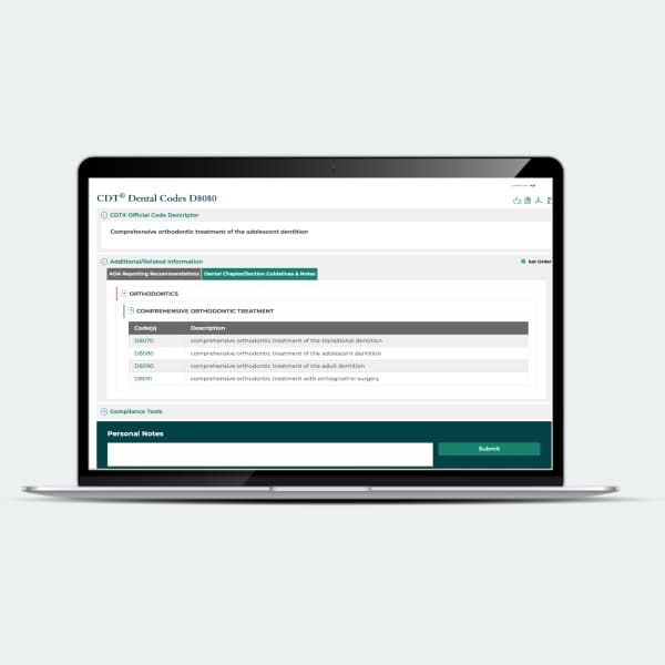Codify CDT Codes