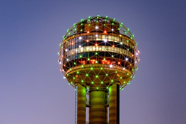 Skyline views from Reunion Tower Skyline views from Reunion Tower